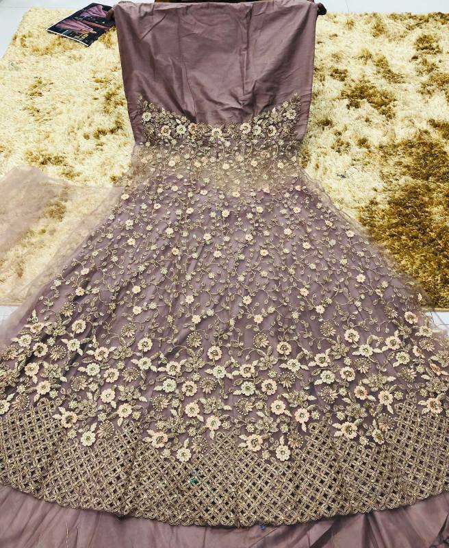 YNF Wholesale Heavy Silk Embroidery Gowns  | Surat Manufacturer