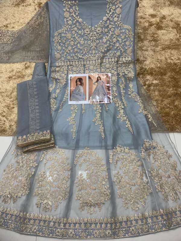 YNF Wholesale Net Embroidery Gowns  | Surat Manufacturer