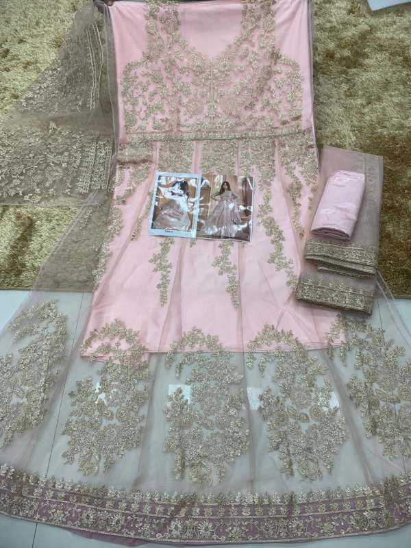 YNF Wholesale Net Embroidery Gowns  | Surat Manufacturer