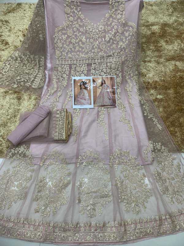 YNF Wholesale Net Embroidery Gowns  | Surat Manufacturer