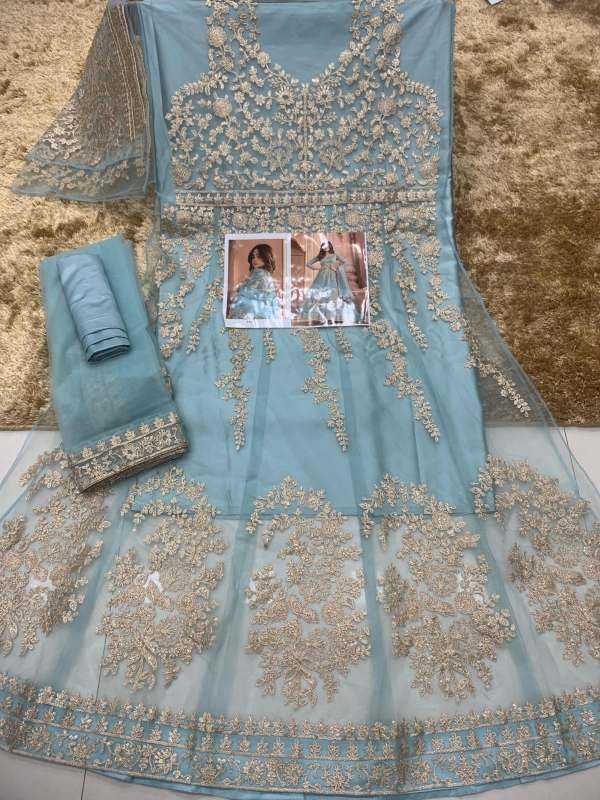 YNF Wholesale Net Embroidery Gowns  | Surat Manufacturer