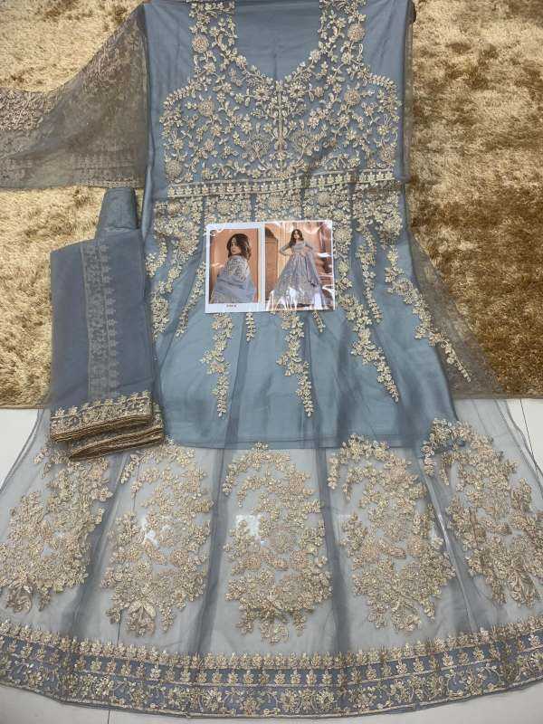 YNF Wholesale Net Embroidery Gowns  | Surat Manufacturer