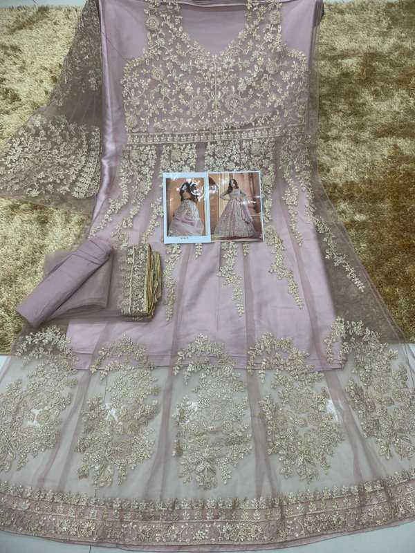 YNF Wholesale Net Embroidery Gowns  | Surat Manufacturer
