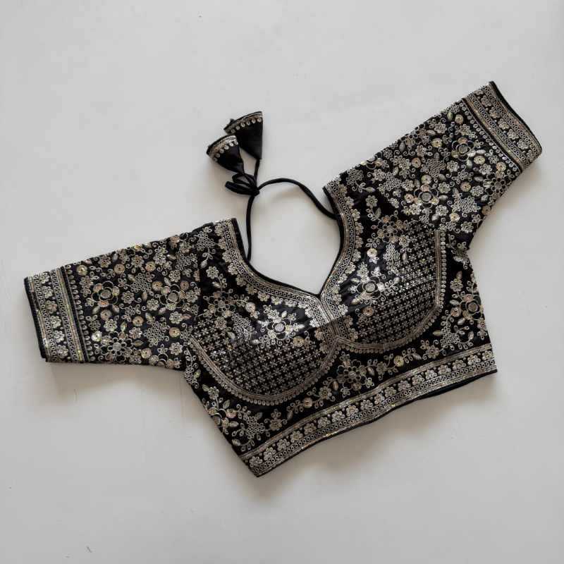 YNF Wholesale Premium Silk Sequence Embroidery Blouse  | Surat Manufacturer