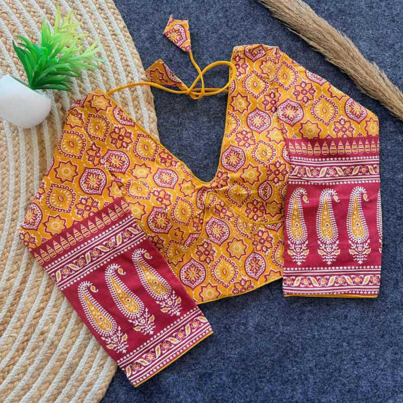 YNF Wholesale Pure Cotton Printed Blouse  | Surat Manufacturer