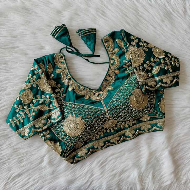 YNF Wholesale Soft Silk Sequence Embroidery Blouse  | Surat Manufacturer
