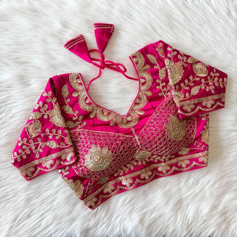 YNF Wholesale Soft Silk Sequence Embroidery Blouse  | Surat Manufacturer