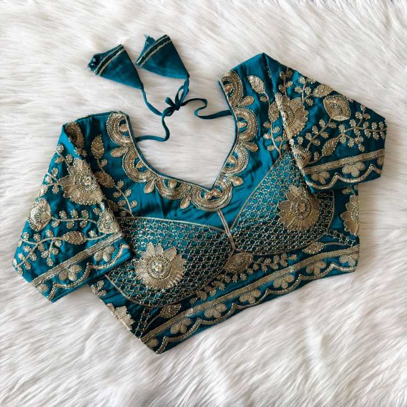 YNF Wholesale Soft Silk Sequence Embroidery Blouse  | Surat Manufacturer