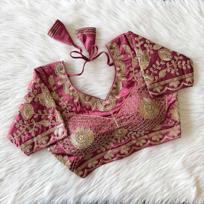 YNF Wholesale Soft Silk Sequence Embroidery Blouse  | Surat Manufacturer
