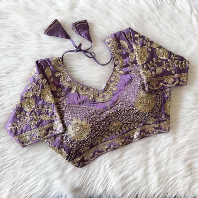 YNF Wholesale Soft Silk Sequence Embroidery Blouse  | Surat Manufacturer