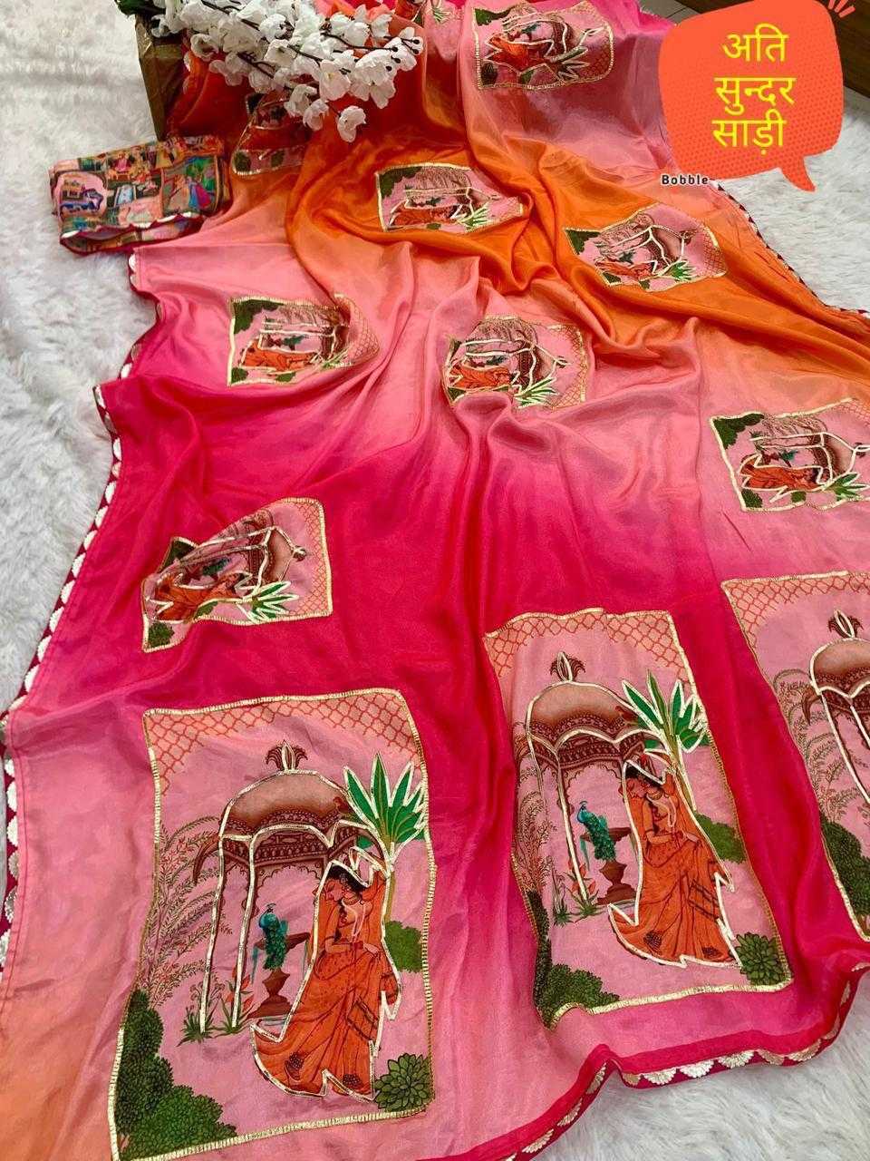 YNF Wholesale Chinon Fancy Sarees  | Surat Manufacturer