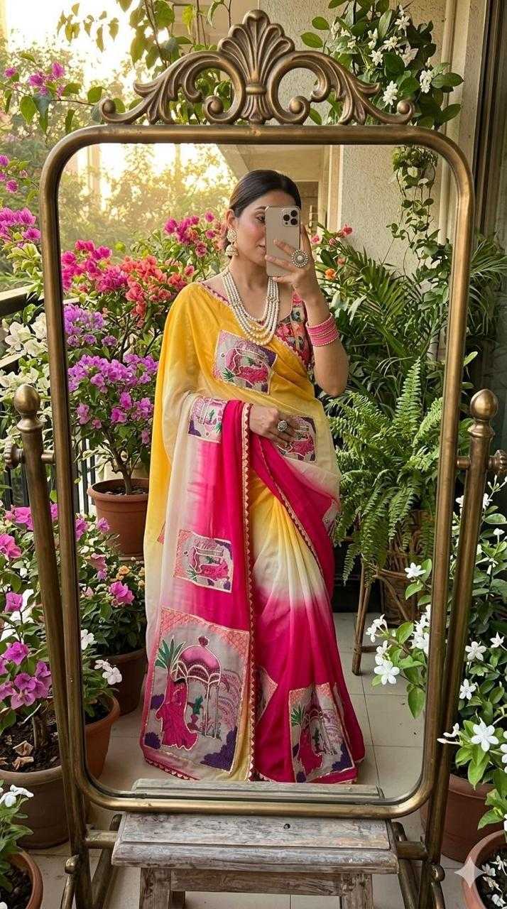 YNF Wholesale Chinon Fancy Sarees  | Surat Manufacturer