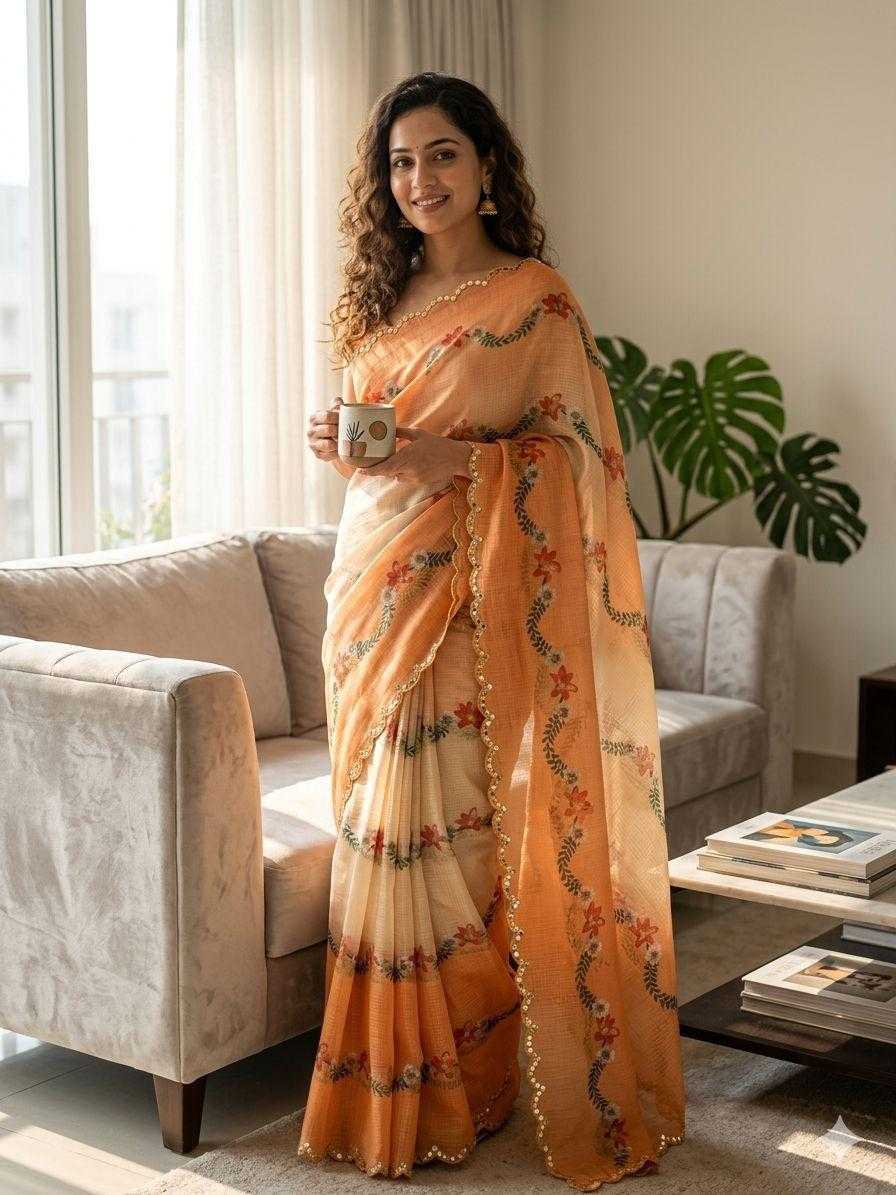 YNF Wholesale Kota Chex Kota Doria Sarees  | Surat Manufacturer