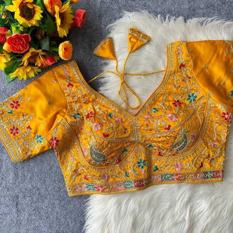 YNF Wholesale Heavy Silk Designer Blouse  | Surat Manufacturer