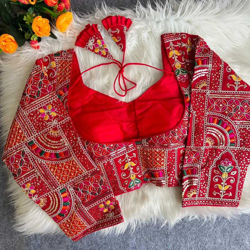 YNF Wholesale Faux Georgette Sequence Embroidery Blouse  | Surat Manufacturer