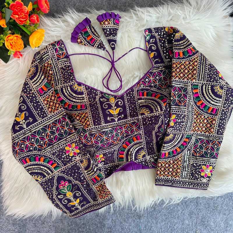 YNF Wholesale Faux Georgette Sequence Embroidery Blouse  | Surat Manufacturer