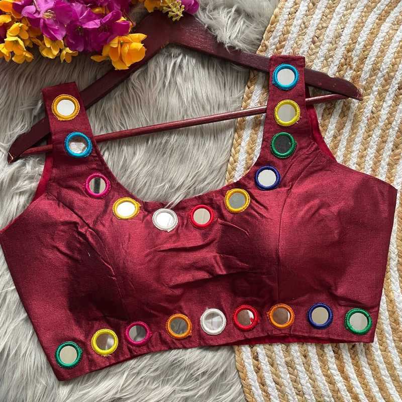 YNF Wholesale Heavy Silk Sleeveless Blouse  | Surat Manufacturer