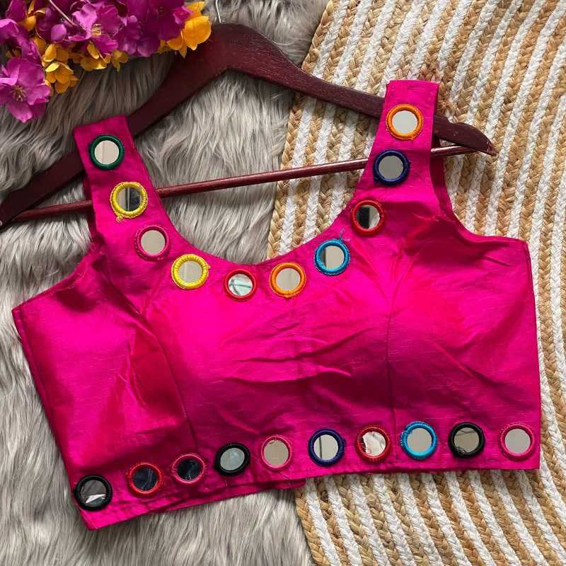 YNF Wholesale Heavy Silk Sleeveless Blouse  | Surat Manufacturer