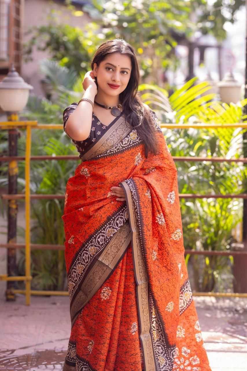 YNF Wholesale Soft Cotton Printed Sarees  | Surat Manufacturer