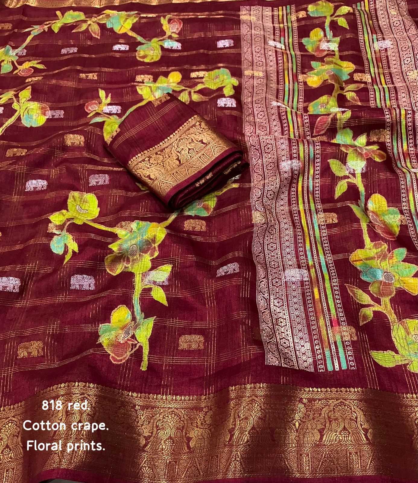 YNF Wholesale Soft Cotton Butta Sarees  | Surat Manufacturer