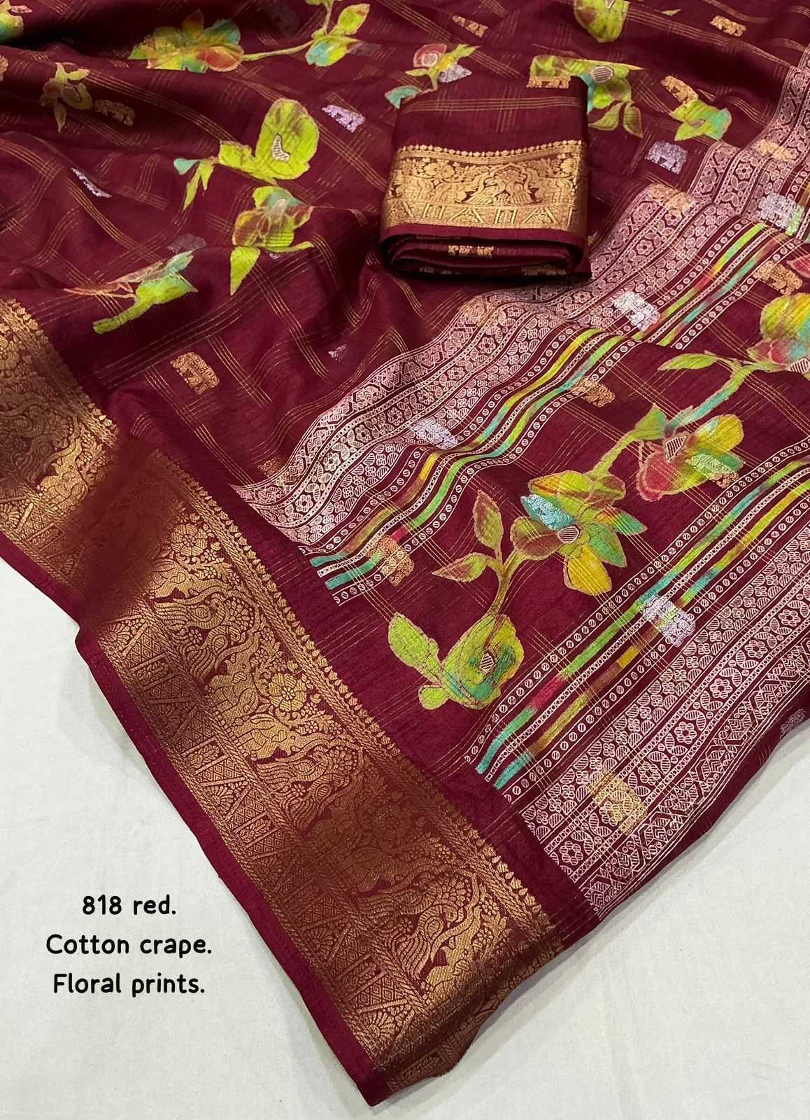 YNF Wholesale Soft Cotton Butta Sarees  | Surat Manufacturer