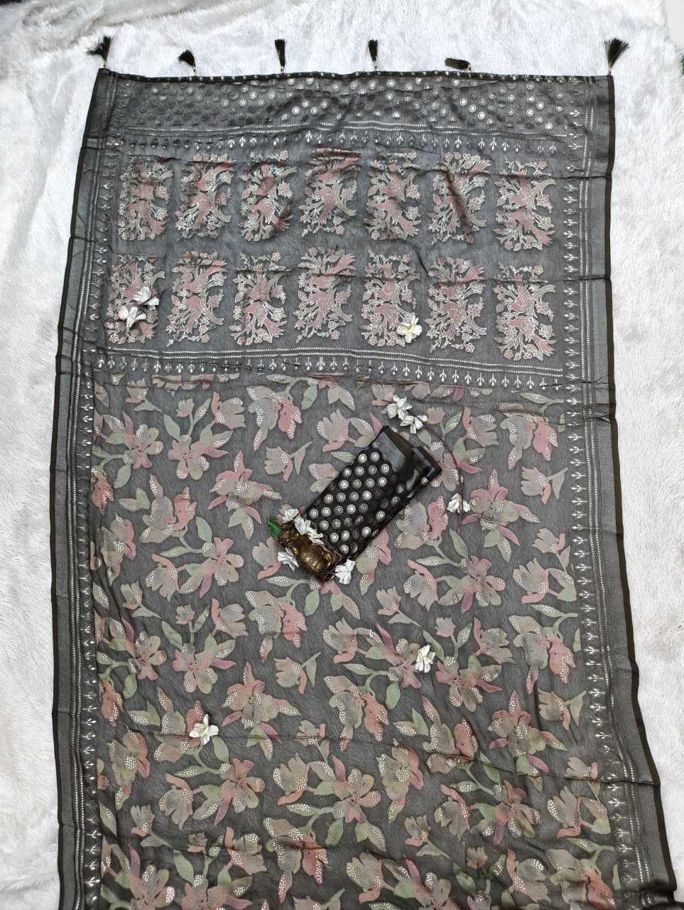 YNF Wholesale Dull Moss Designer Sarees  | Surat Manufacturer