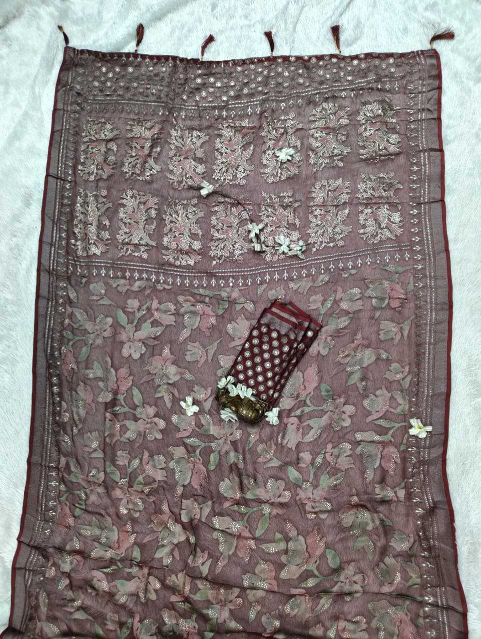 YNF Wholesale Dull Moss Designer Sarees  | Surat Manufacturer