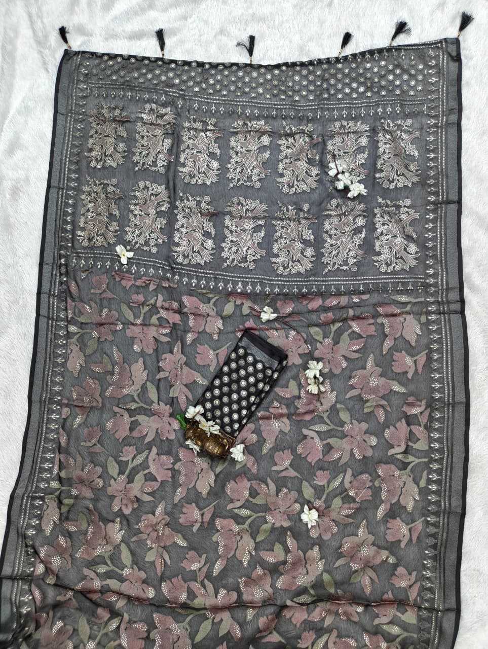 YNF Wholesale Dull Moss Designer Sarees  | Surat Manufacturer