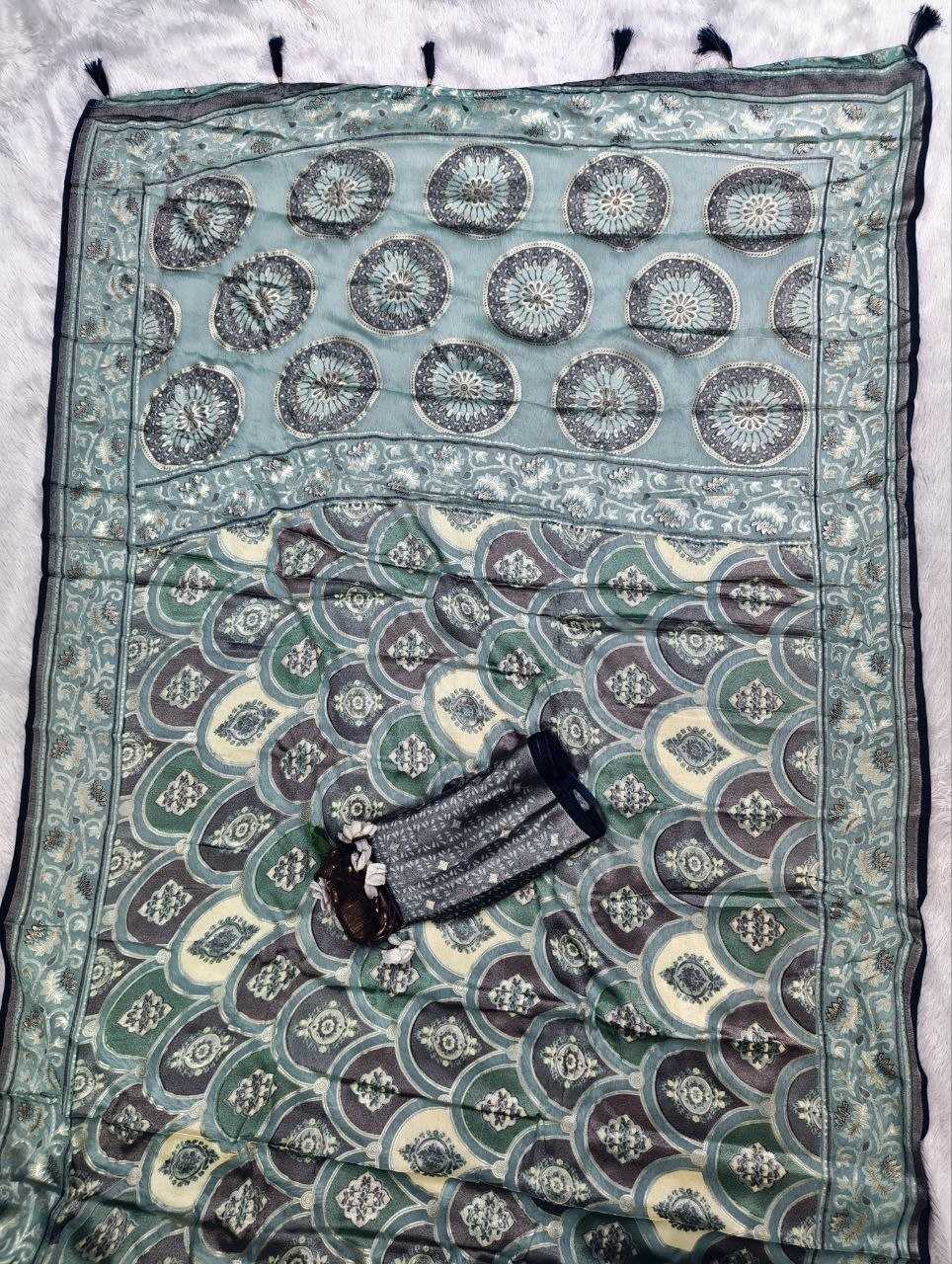 YNF Wholesale Dull Moss Designer Sarees  | Surat Manufacturer