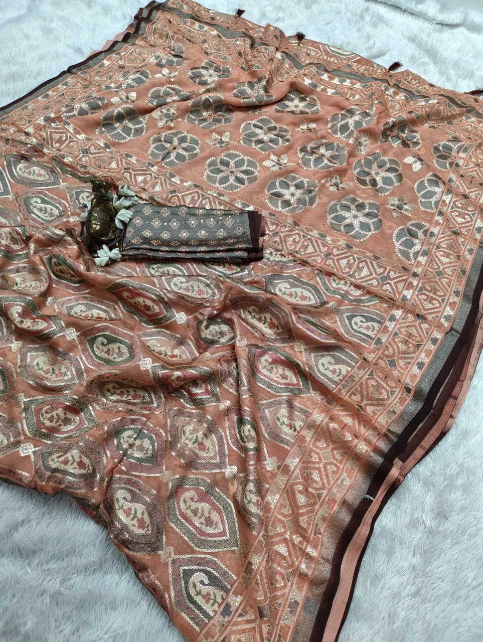 YNF Wholesale Dull Moss Designer Sarees  | Surat Manufacturer