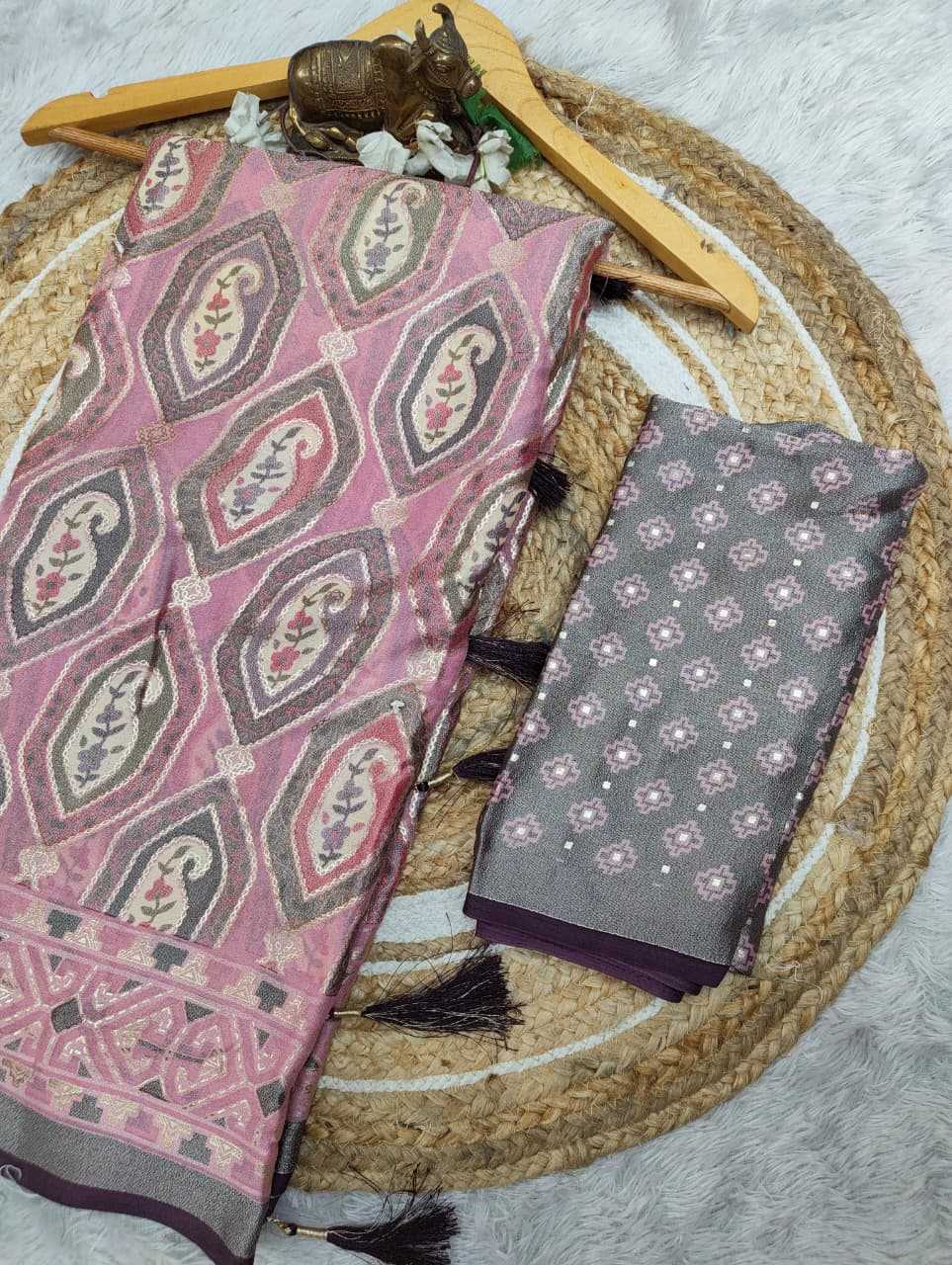 YNF Wholesale Dull Moss Designer Sarees  | Surat Manufacturer