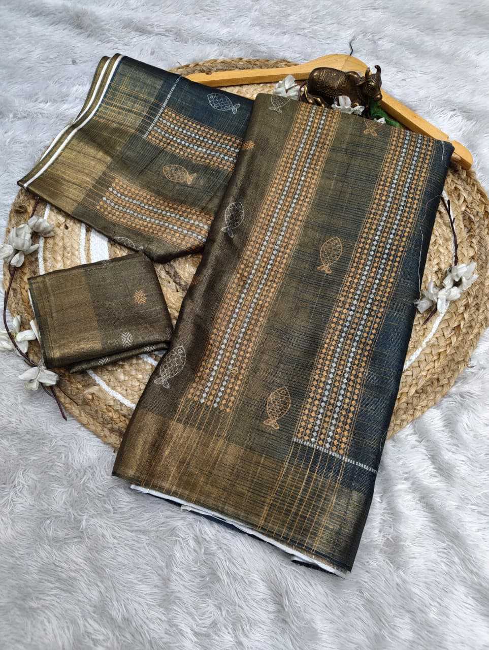 YNF Wholesale Handloom Silk Printed Silk Saree  | Surat Manufacturer
