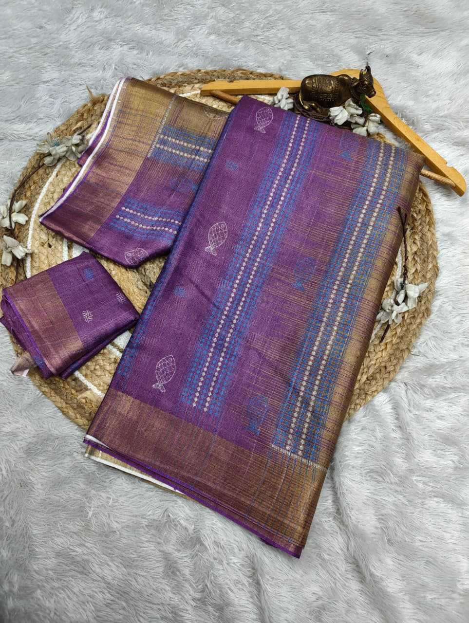 YNF Wholesale Handloom Silk Printed Silk Saree  | Surat Manufacturer