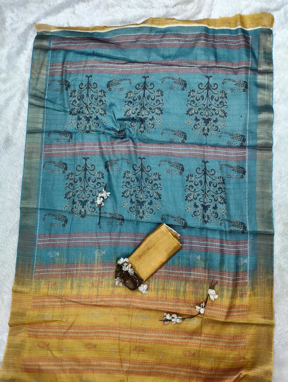YNF Wholesale Handloom Silk Printed Silk Saree  | Surat Manufacturer