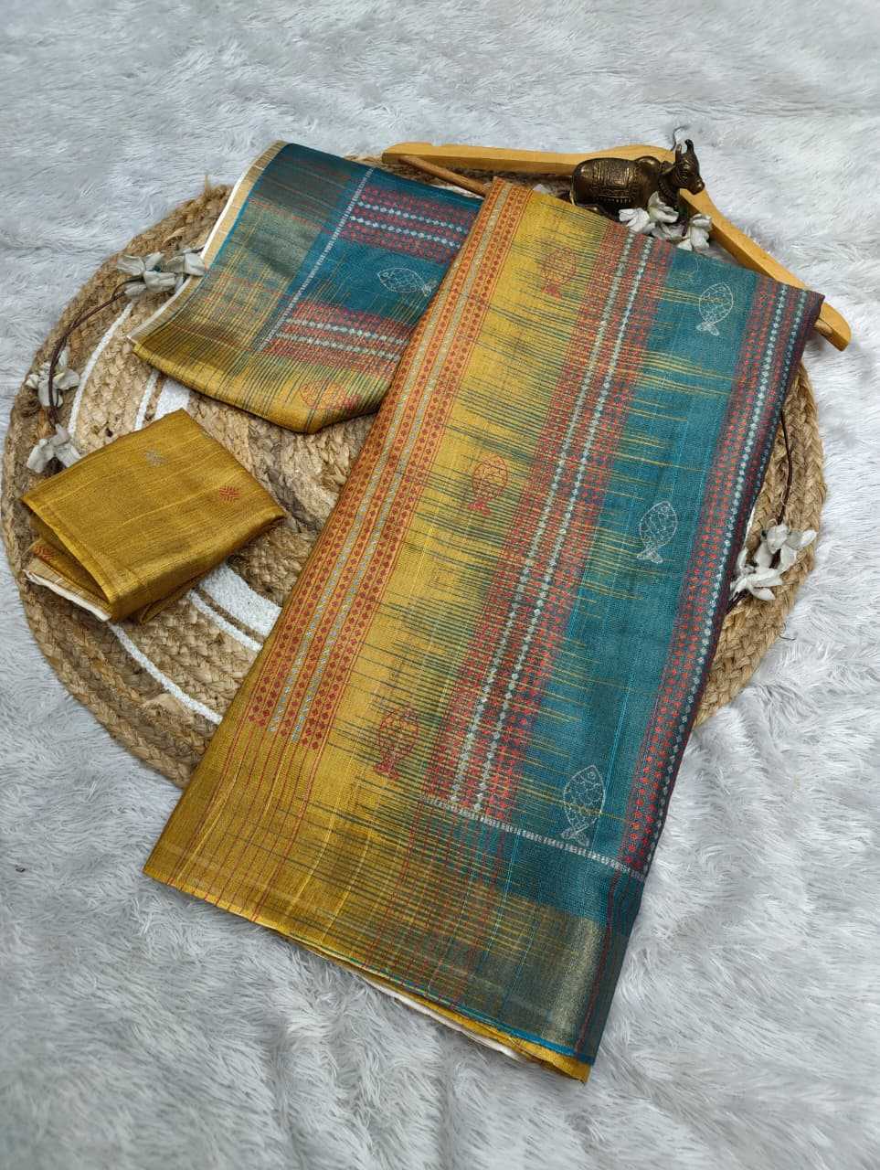 YNF Wholesale Handloom Silk Printed Silk Saree  | Surat Manufacturer