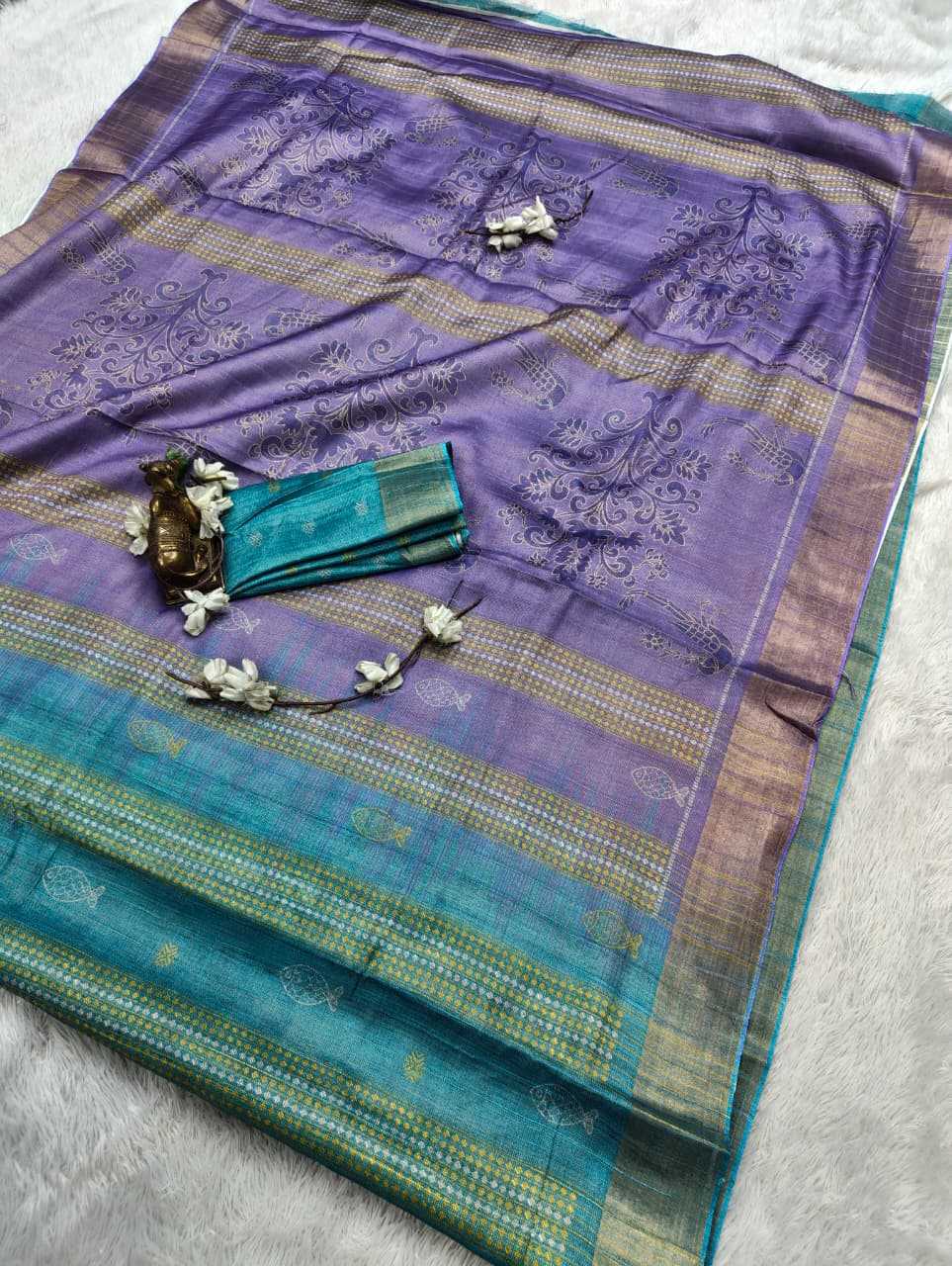 YNF Wholesale Handloom Silk Printed Silk Saree  | Surat Manufacturer