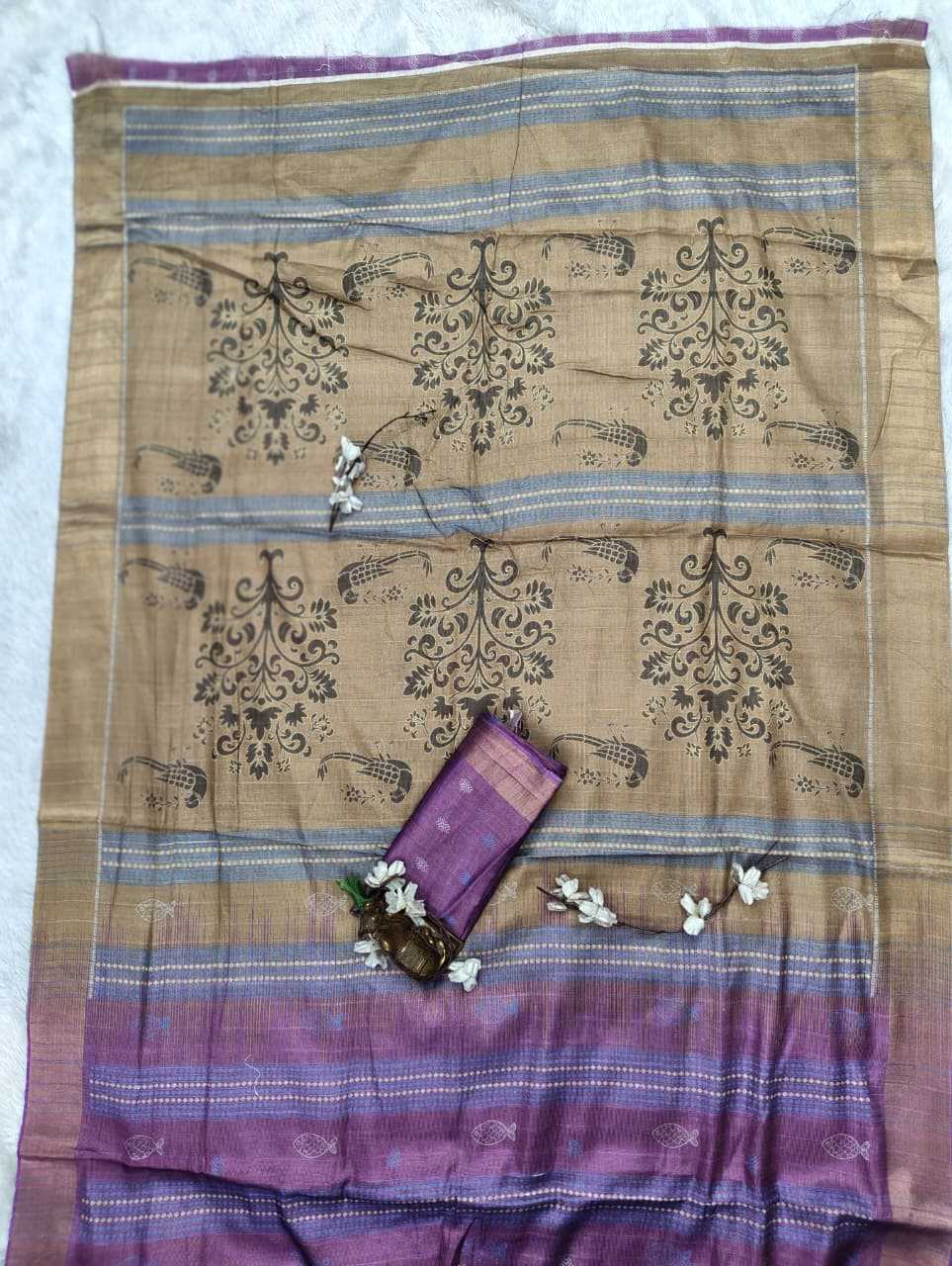 YNF Wholesale Handloom Silk Printed Silk Saree  | Surat Manufacturer