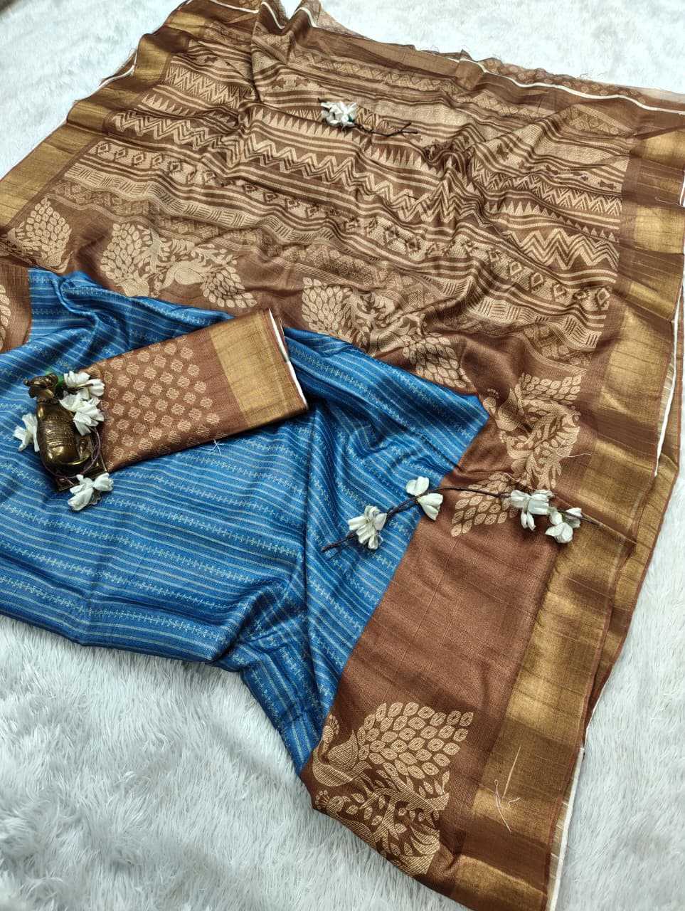 YNF Wholesale Handloom Silk Printed Silk Saree  | Surat Manufacturer
