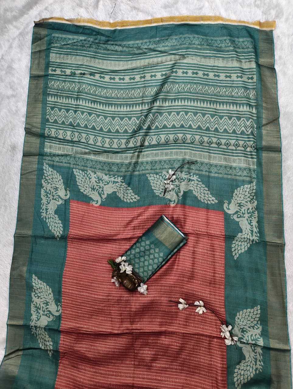 YNF Wholesale Handloom Silk Printed Silk Saree  | Surat Manufacturer
