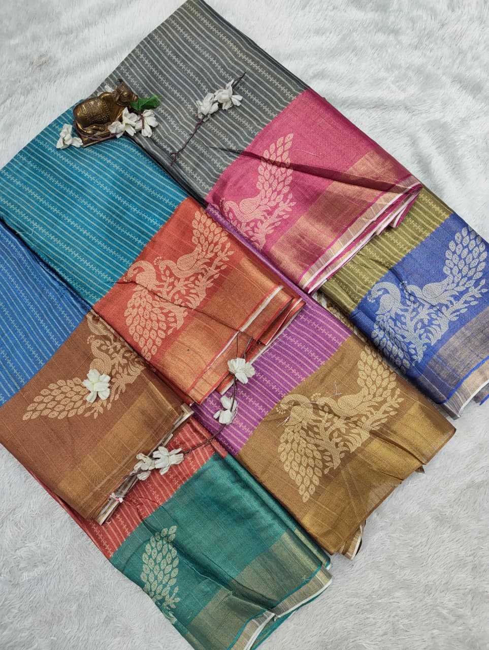 YNF Wholesale Handloom Silk Printed Silk Saree  | Surat Manufacturer