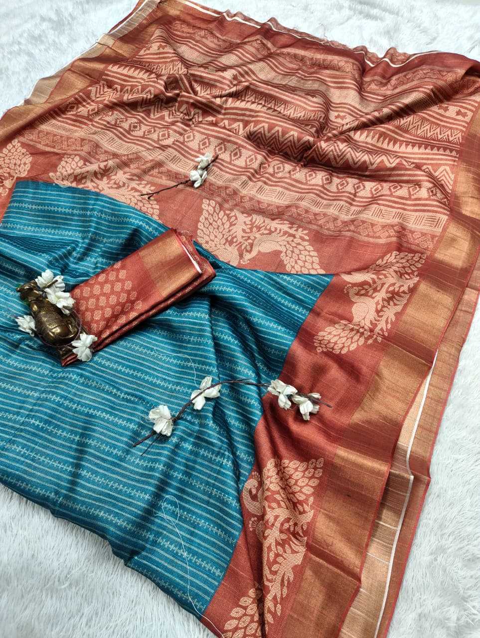 YNF Wholesale Handloom Silk Printed Silk Saree  | Surat Manufacturer