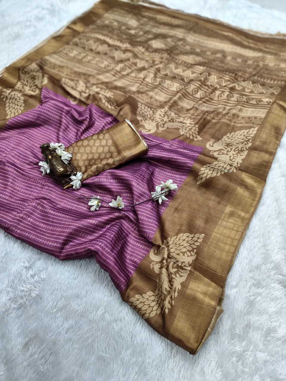 YNF Wholesale Handloom Silk Printed Silk Saree  | Surat Manufacturer