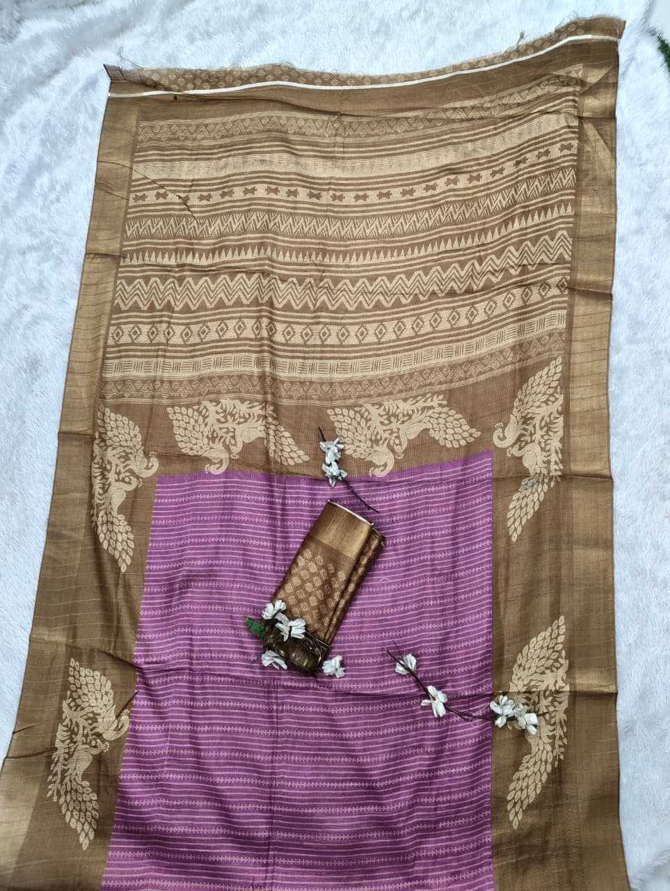 YNF Wholesale Handloom Silk Printed Silk Saree  | Surat Manufacturer