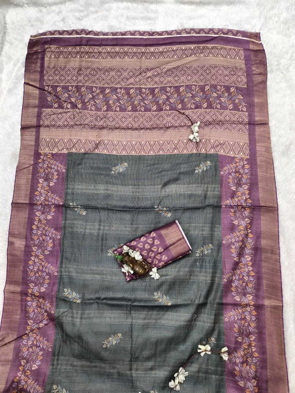 YNF Wholesale Handloom Silk Printed Silk Saree  | Surat Manufacturer