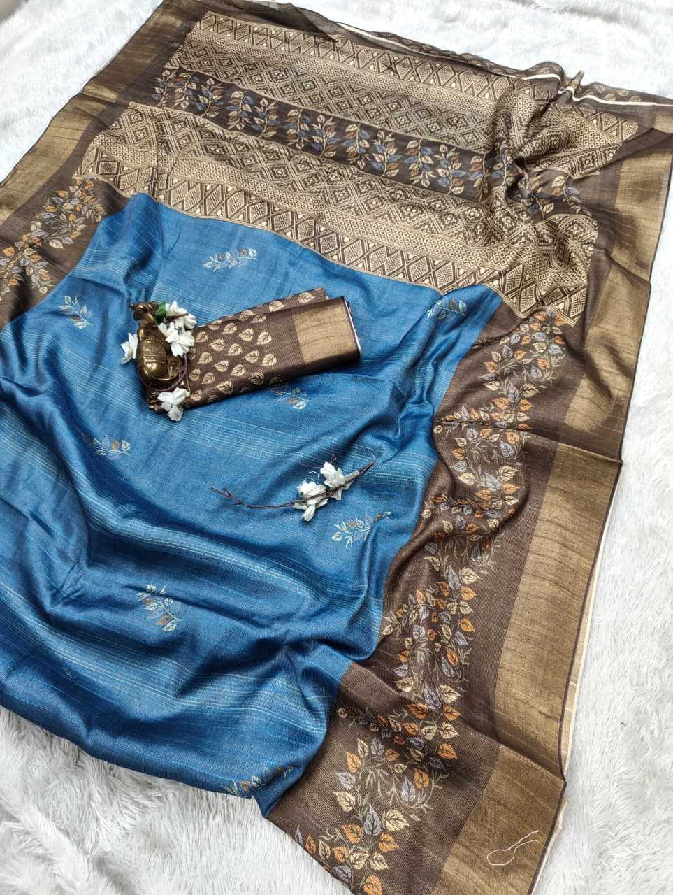 YNF Wholesale Handloom Silk Printed Silk Saree  | Surat Manufacturer