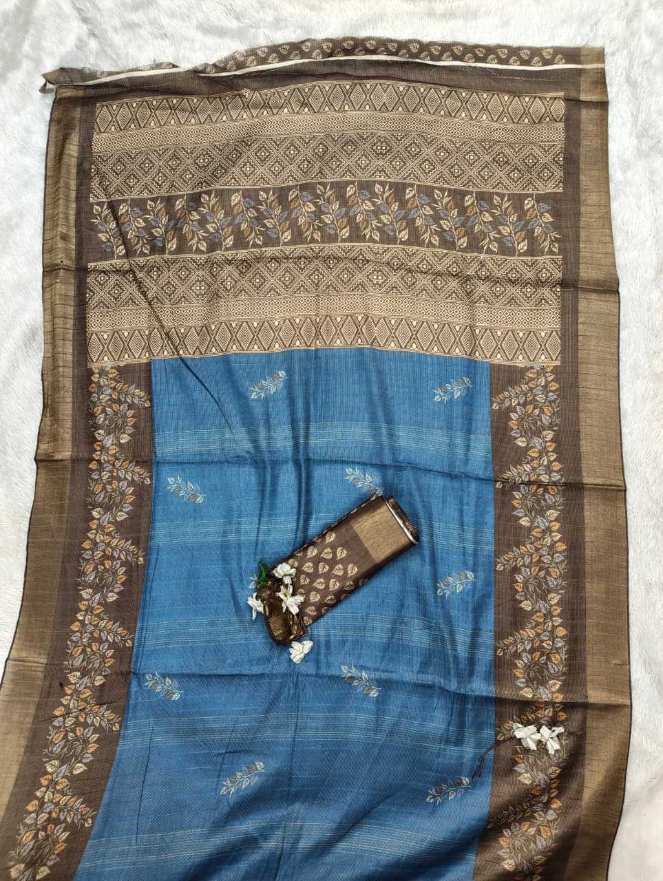 YNF Wholesale Handloom Silk Printed Silk Saree  | Surat Manufacturer