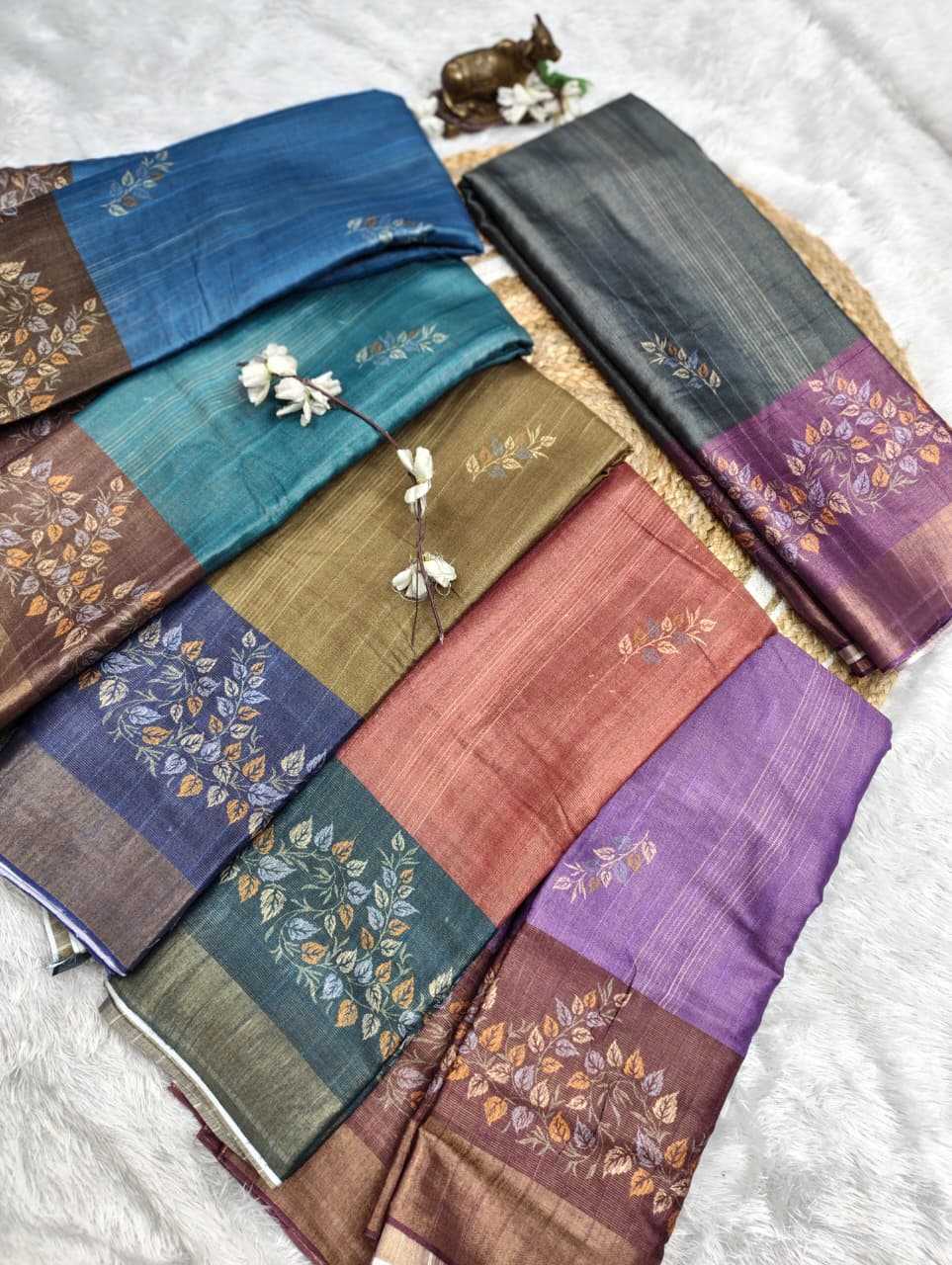 YNF Wholesale Handloom Silk Printed Silk Saree  | Surat Manufacturer