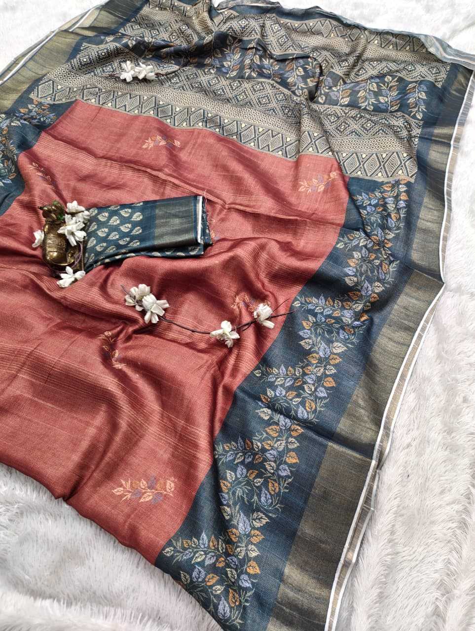 YNF Wholesale Handloom Silk Printed Silk Saree  | Surat Manufacturer