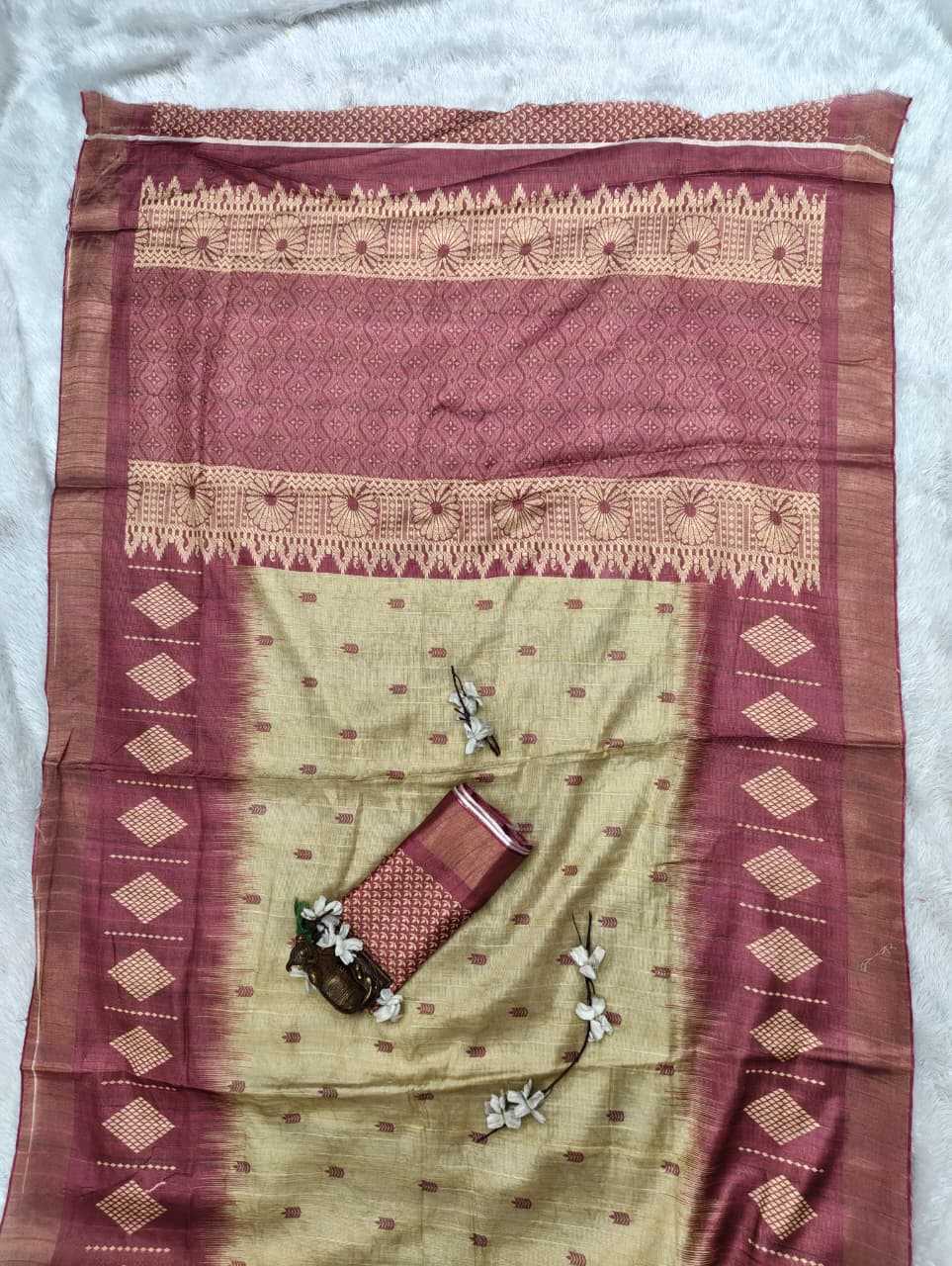 YNF Wholesale Handloom Silk Printed Silk Saree  | Surat Manufacturer