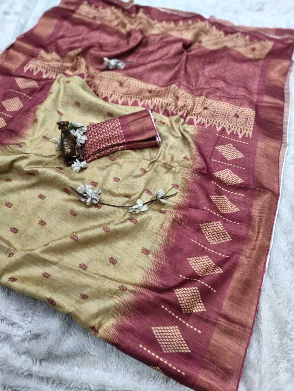 YNF Wholesale Handloom Silk Printed Silk Saree  | Surat Manufacturer